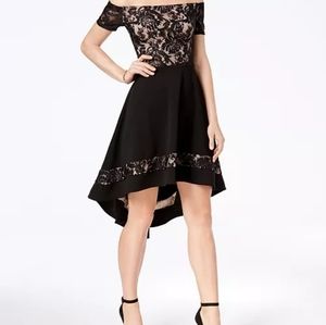 City studio jrs black lace dress size 5 .